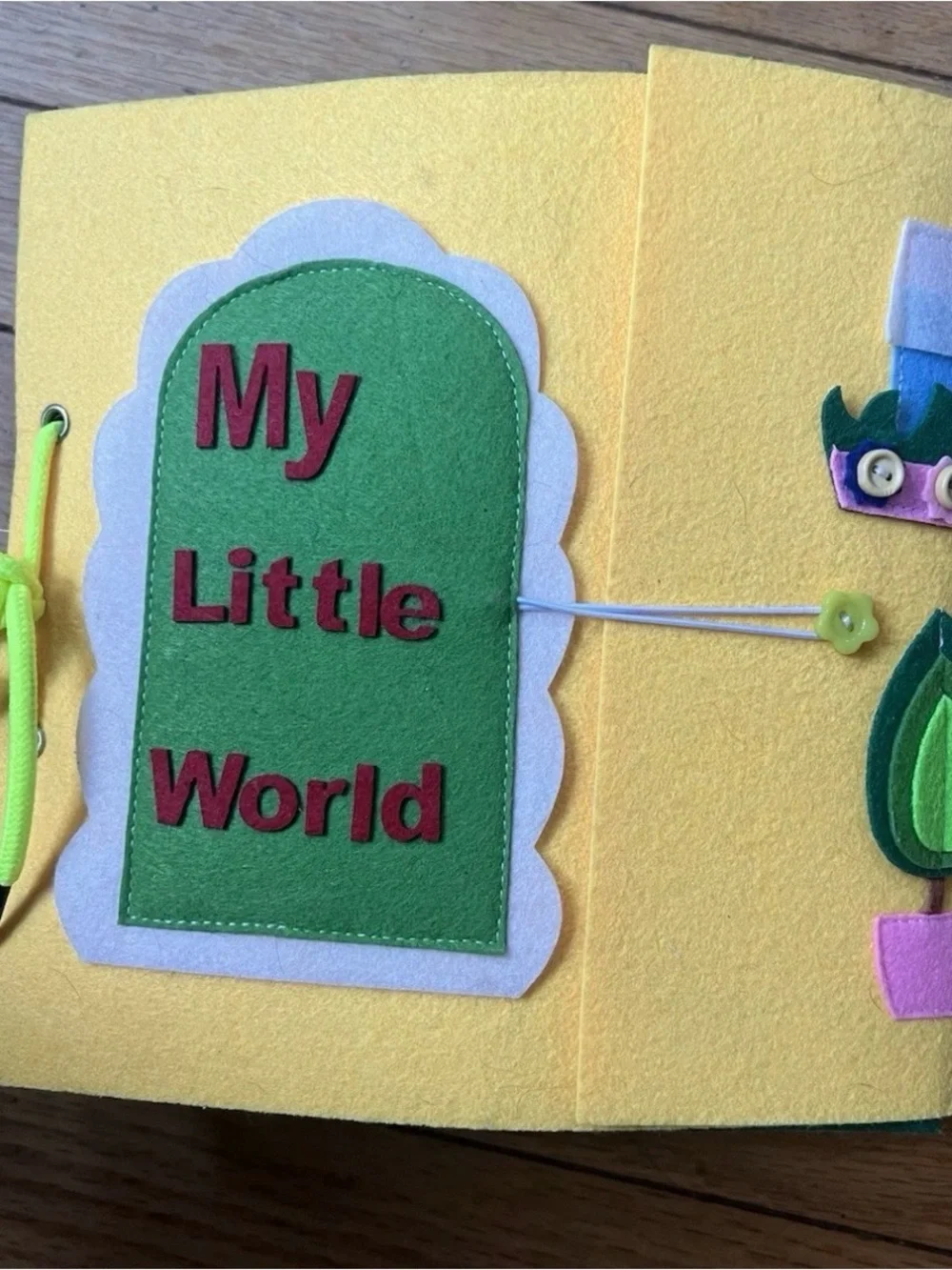 My Little World Felt Activity Book Montessori Educational aToddler Baby Book